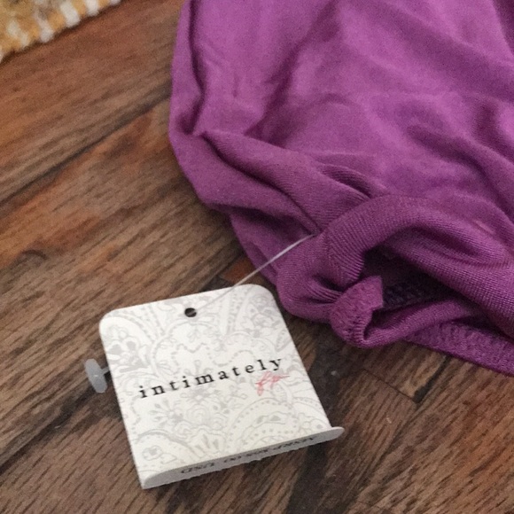 Free People Night Owl Purple Surplice Sleeveless Bodysuit NWT - Picture 3 of 3